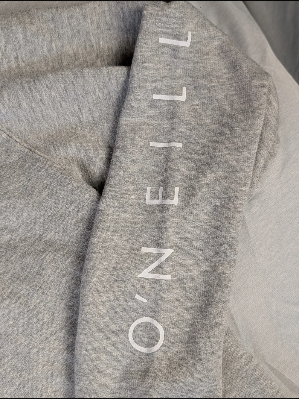 O'Neill Men's Gray Fleece‎ Hoodie Size M Front Pocket Logo On Arm